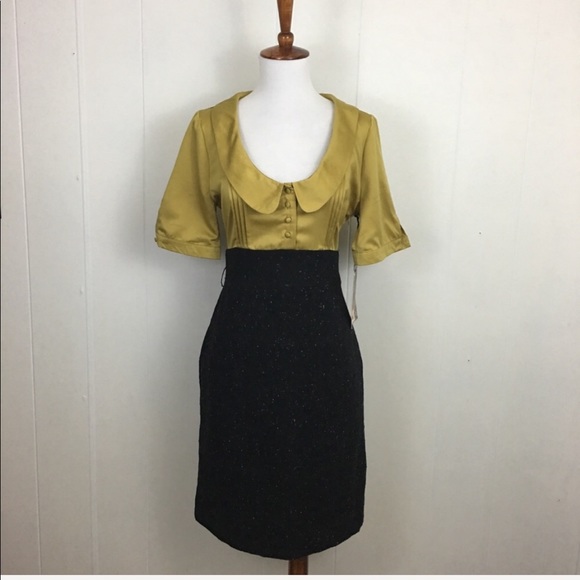 BB Dakota Dresses & Skirts - BB Dakota Short Sleeve Scoop Neck Sheath Dress